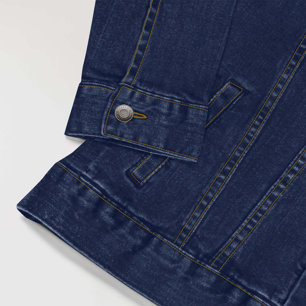 Good Vibes Denim Jacket - Black Stitch