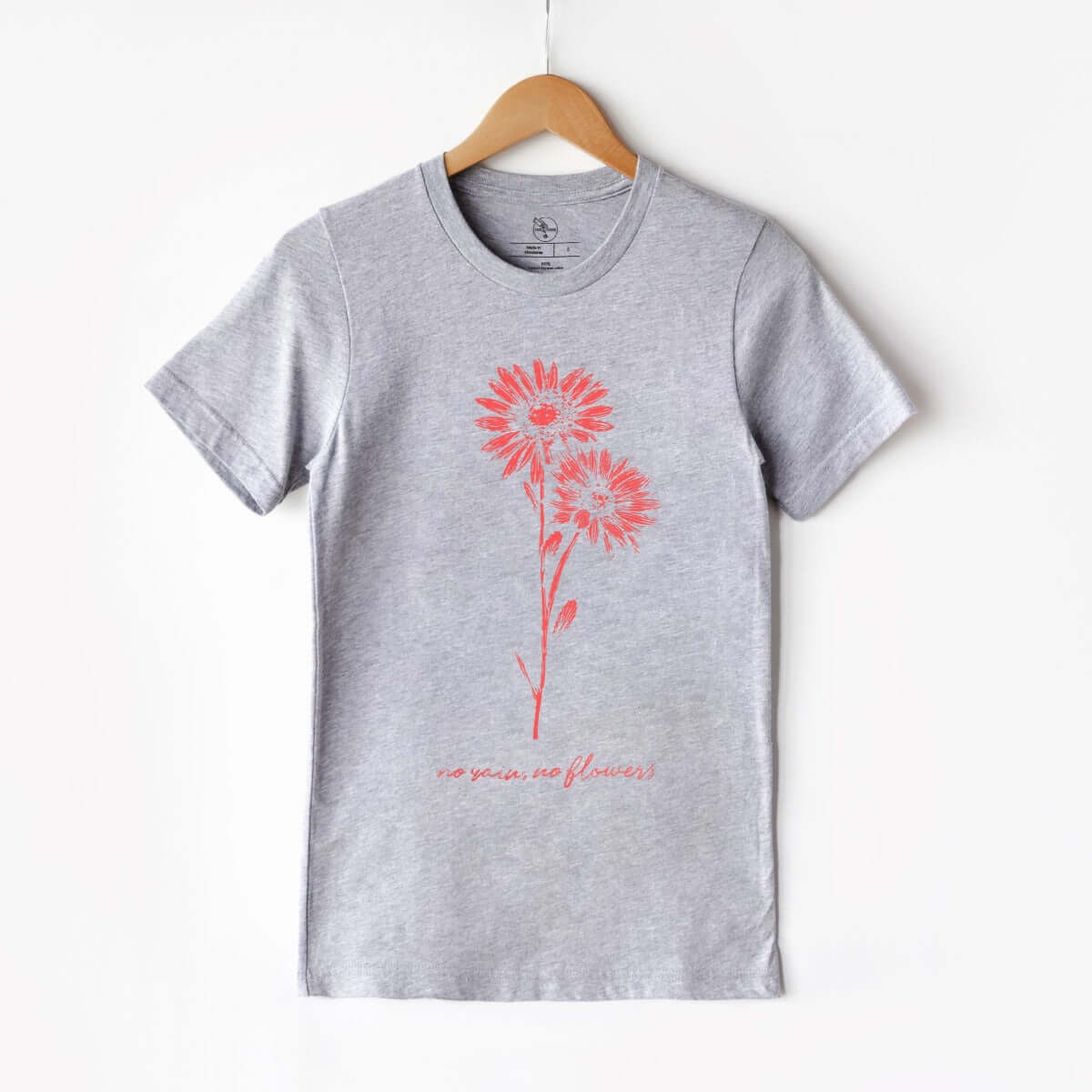 No Rain, No Flowers 3.1 (Red) T-Shirt