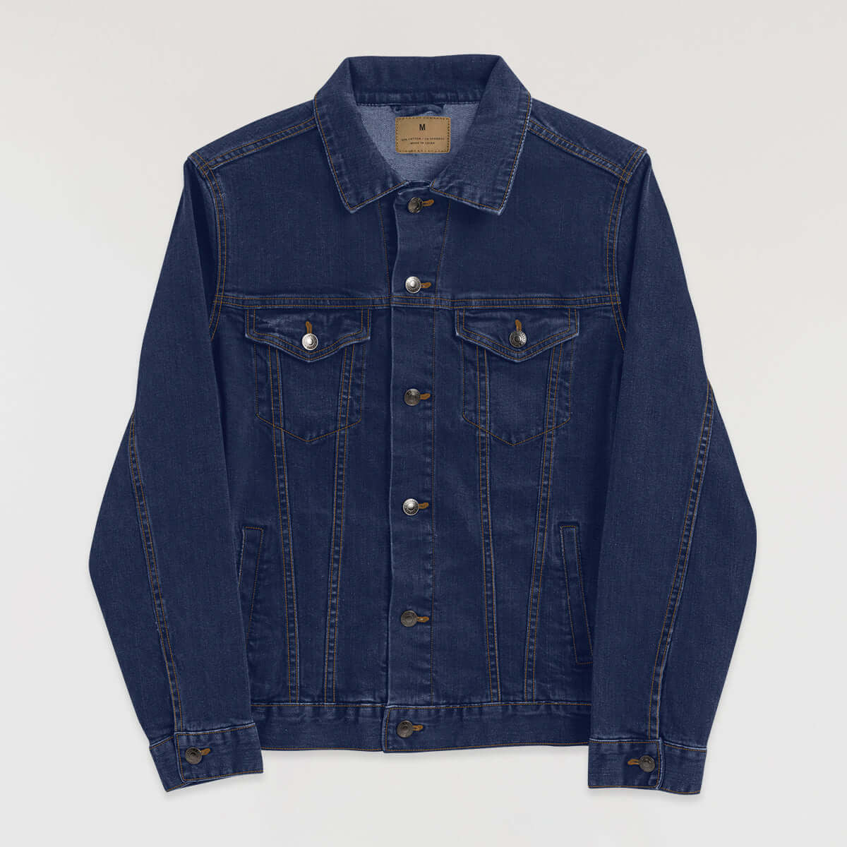 Good Vibes Denim Jacket - Black Stitch
