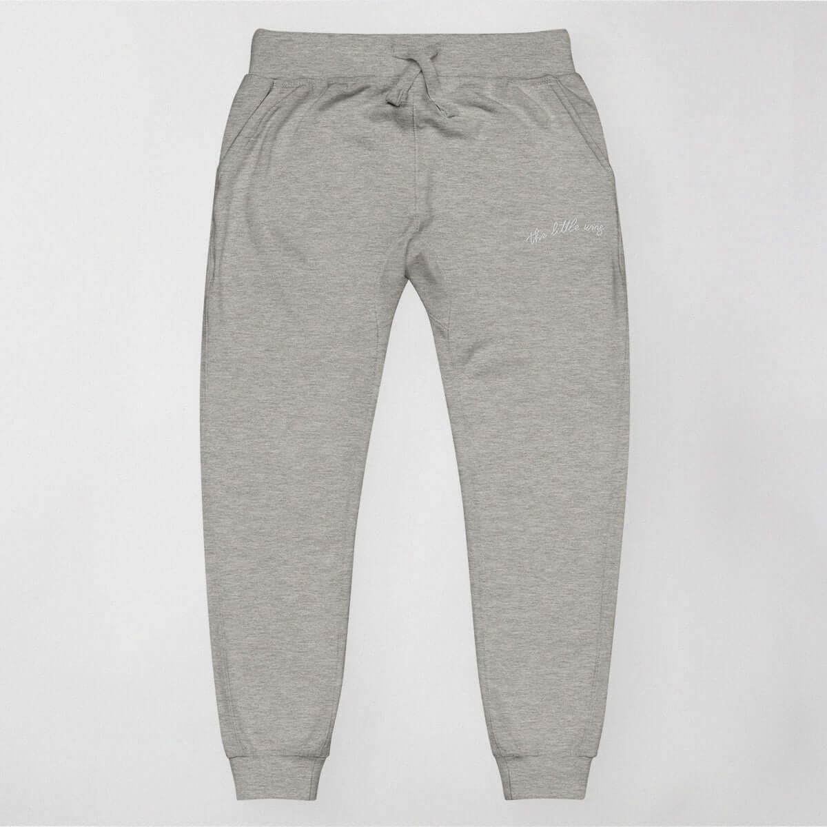 The Little Wins - Embroidered Fleece Sweatpants