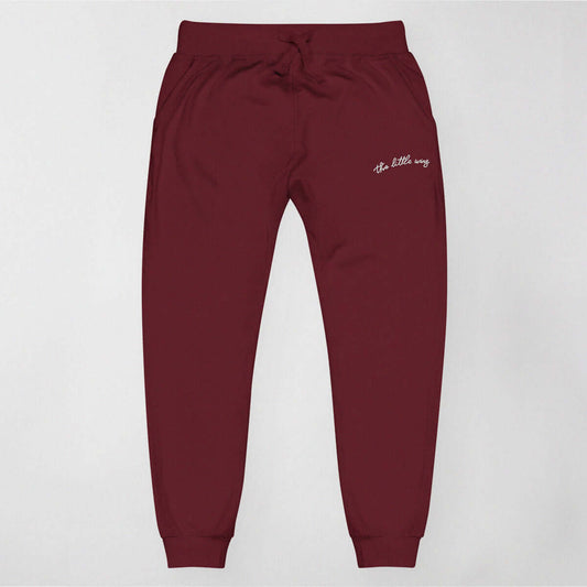 The Little Wins - Embroidered Fleece Sweatpants