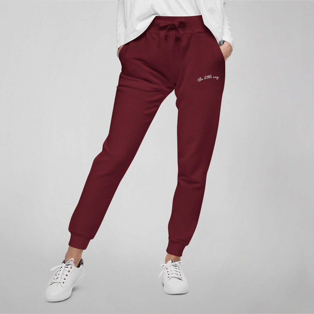 The Little Wins - Embroidered Fleece Sweatpants