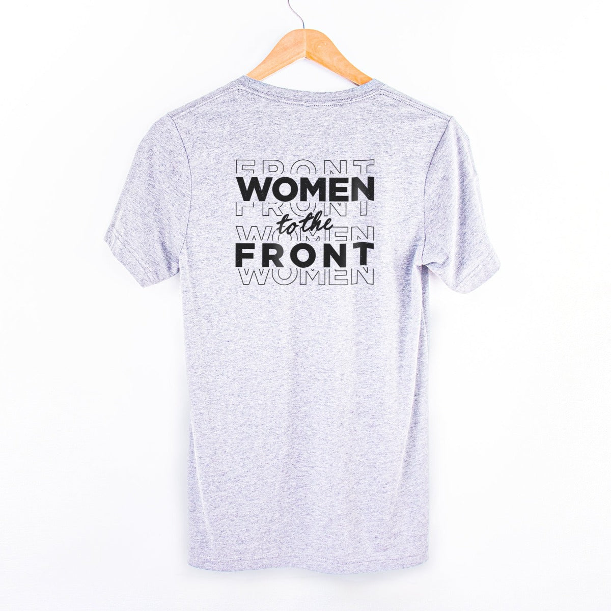 Women to the Front - Tri-Blend T-Shirt (White Fleck)